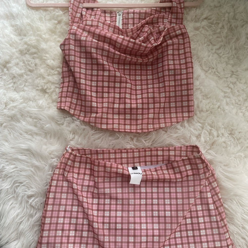 Miaou plaid set